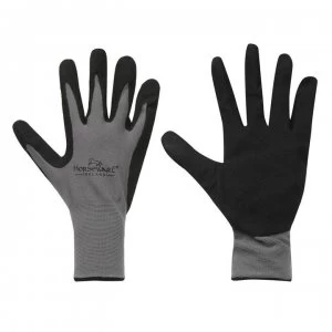 Horseware Coated Gloves Supreme Grip - Grey/Black