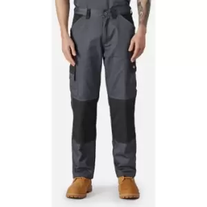 Dickies Mens Plain Work Trousers (32R) (Grey/Black)