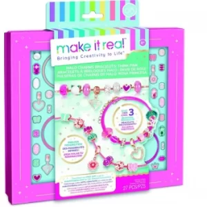 Make It Real Halo Charms Bracelets Think Pink Activity Set