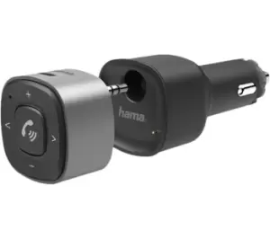 HAMA 14159 Car Bluetooth Audio Receiver, Black,Silver/Grey