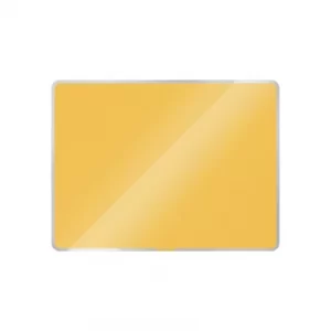 Cosy Magnetic Glass Whiteboard 600X400MM Warm Yellow