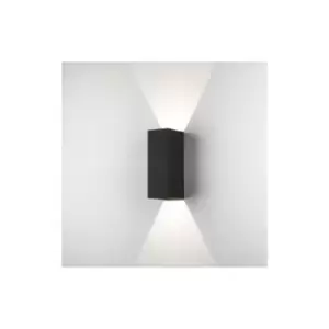 Astro Oslo 255 - LED 1 Light Outdoor Large Up Down Wall Light Textured Black IP65