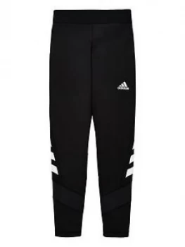 adidas Childrens Track Tights - Black, Size 6-7 Years, Women