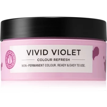 Maria Nila Colour Refresh Vivid Violet Gentle Nourishing Mask without Permanent Color Pigments Lasts For 4 - 10 Washes 0.22 100ml