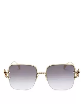 Alexander McQUEEN Womens Square Sunglasses, 57mm