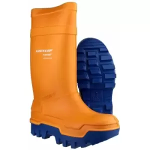 Dunlop C662343 Purofort Thermo + Full Safety Wellington / Mens Boots / Safety Wellingtons (10 UK) (Orange) - Orange