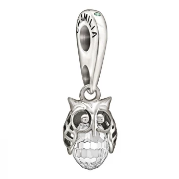 Chamilia Wise Owl Sterling Silver & Crystal Bead