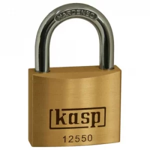 Kasp 125 Series Premium Brass Padlock Keyed Alike 50mm Standard 25501