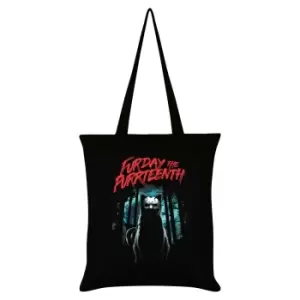 Grindstore Furday The Purrteenth Tote Bag (One Size) (Black/Red)