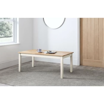 Adelaide - Country Coffee Table White & Solid Oak