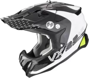 Scorpion VX-22 Air Ares Motocross Helmet, black-white, Size S, black-white, Size S