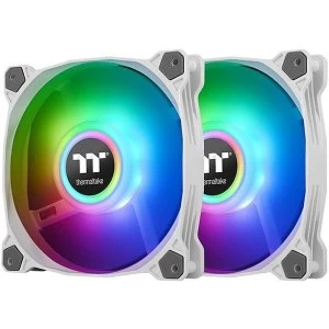 ThermalTake Pure Duo 12 ARGB Sync Twin White Fan Pack - 120mm