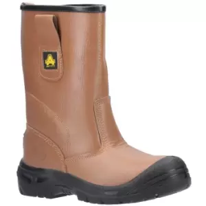 Amblers Safety FS142 Water Resistant Pull On Safety Rigger Boot Tan - 12