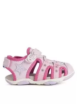 Geox B S.agasim Sandal, Pink/Lilac, Size 9 Younger