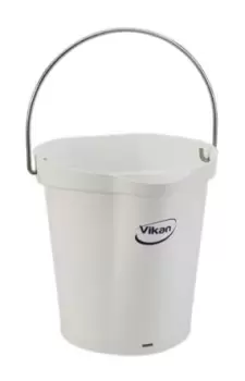 Vikan 6L Plastic White Bucket With Handle