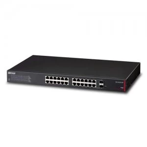 Buffalo BS-GS2024P network switch Managed L2/L3 Gigabit Ethernet (10/100/1000) Black 1U Power over Ethernet (PoE)