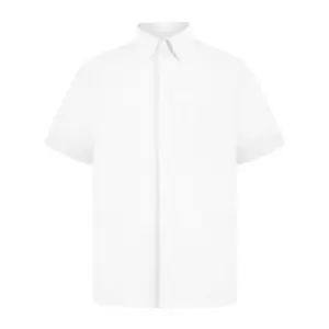 Absolute Apparel Mens Short Sleeved Oxford Shirt (XL) (White)