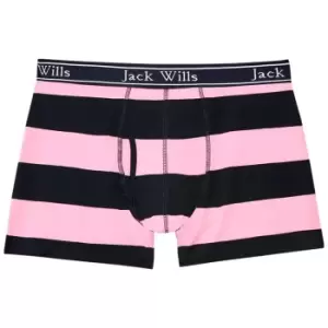 Jack Wills Bridley Stripe Boxer Short - Pink