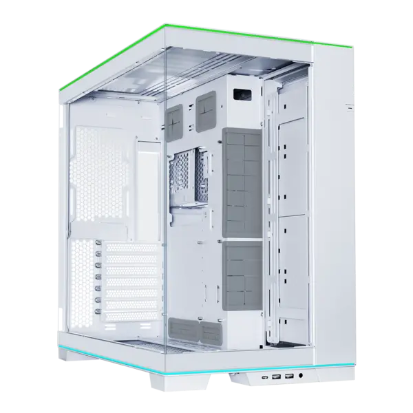 Lian Li O11D EVO RGB Mid-Tower Dual Chamber Case - White - O11DERGBW