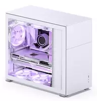 Jonsbo D41 Standard ATX PC Case - White, Tempered Glass