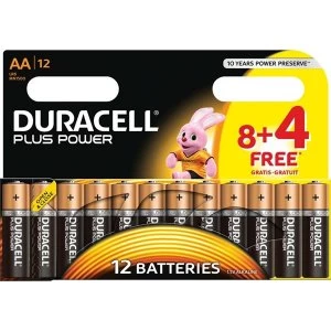 Duracell 8 plus 4 Duracell Plus Power Batteries