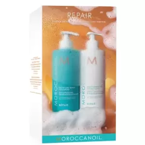 Moroccanoil Moisture Repair Shampoo and Conditioner 500ml Duo (Worth £71.40)