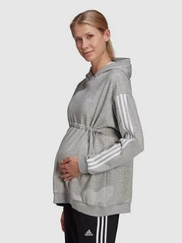 adidas Maternity Hoodie - Medium Grey Heather, Size S, Women