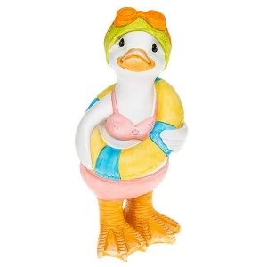 Lido Duck Standing Rubber Ring Ornament