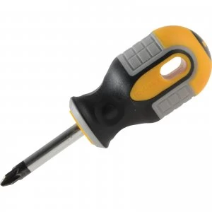 Roughneck Magnetic Pozi Stubby Screwdriver PZ2 38mm