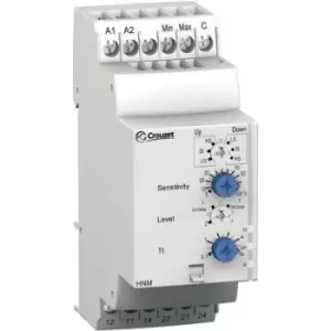Crouzet Monitoring relay 24 V DC, 24 V AC, 240 V DC, 240 V AC 2 change-overs HNM Fluid level monitoring , Pump in/out