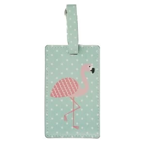 Sass & Belle Tropical Flamingo Luggage Tag