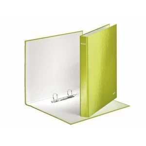 Leitz WOW A4 Ring Binder 2 D-Ring 250 Sheets Maxi Green Pack of 10