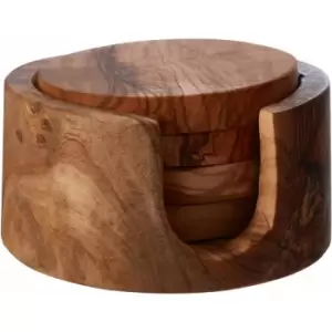 Kora Olive Wood Coaster - Premier Housewares
