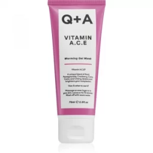 Q+A Activated Charcoal Soothing Gel Mask With Vitamins A, C, E 75ml