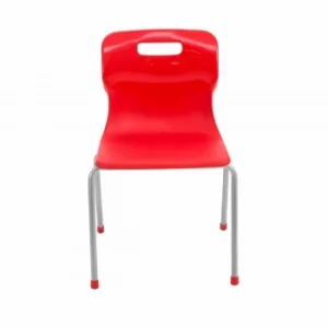 TC Office Titan 4 Leg Chair Size 4, Red