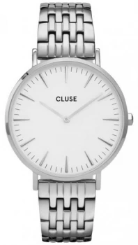 CLUSE La Boheme Stainless Steel Bracelet White Dial Watch