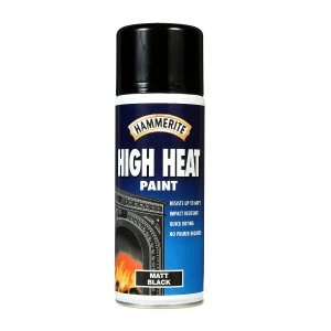 Hammerite Hammerrite High Heat Matt Black 400ml