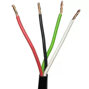 50m Outdoor Rated 4 Core Speaker Cable 1.5mmA² OXYGEN FREE COPPER (OFC) 100V Wire