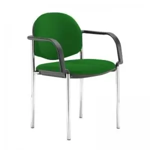 Coda multi purpose stackable conference chair with fixed arms - Lombok