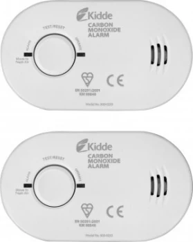 Kidde Carbon Monoxide Basic Alarm Twin Pack