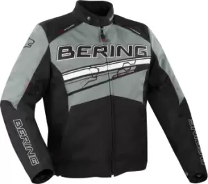 Bering Bario Motorcycle Textile Jacket, black-grey-white, Size S, black-grey-white, Size S