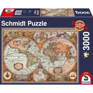 Ancient World Map 3000 Piece Jigsaw Puzzle
