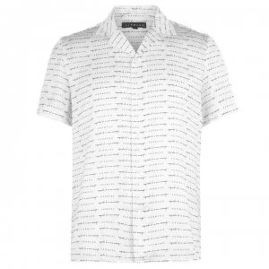 Hermano Short Sleeve Shirt - White/Blk/Gd