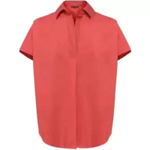 French Connection Cele Rhodes Short-Sleeve Shirt - Red