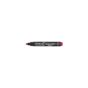 520/40 Permanent Marker Pen 1-4mm Round Bullet Tip Red Fast Drying - Pica
