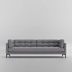 Swoon Landau Smart Wool 3 Seater Sofa - 3 Seater - Pepper