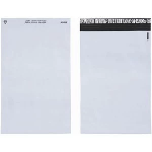 KeepSafe C3 Envelopes Extra Strong Polythene Opaque W335xH430mm Peel and Seal Box of 100
