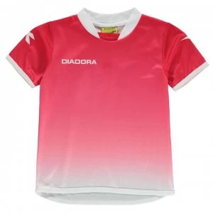 Diadora T Shirt Junior Boys - Red/White