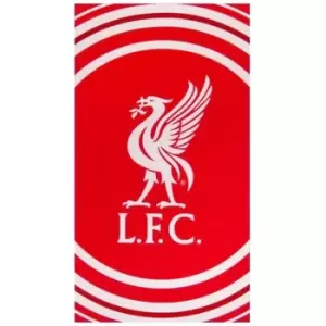 Liverpool Pulse Beach Towel (One Size) (Red/White)