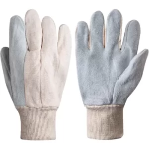 Cotton/Chrome K/W Gloves C/W Protector Size 10